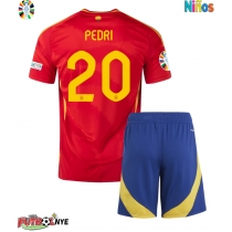 Camiseta España Pedri Gonzalez #20 Primera Equipación para niños Eurocopa 2024 manga corta (+ pantalones cortos)